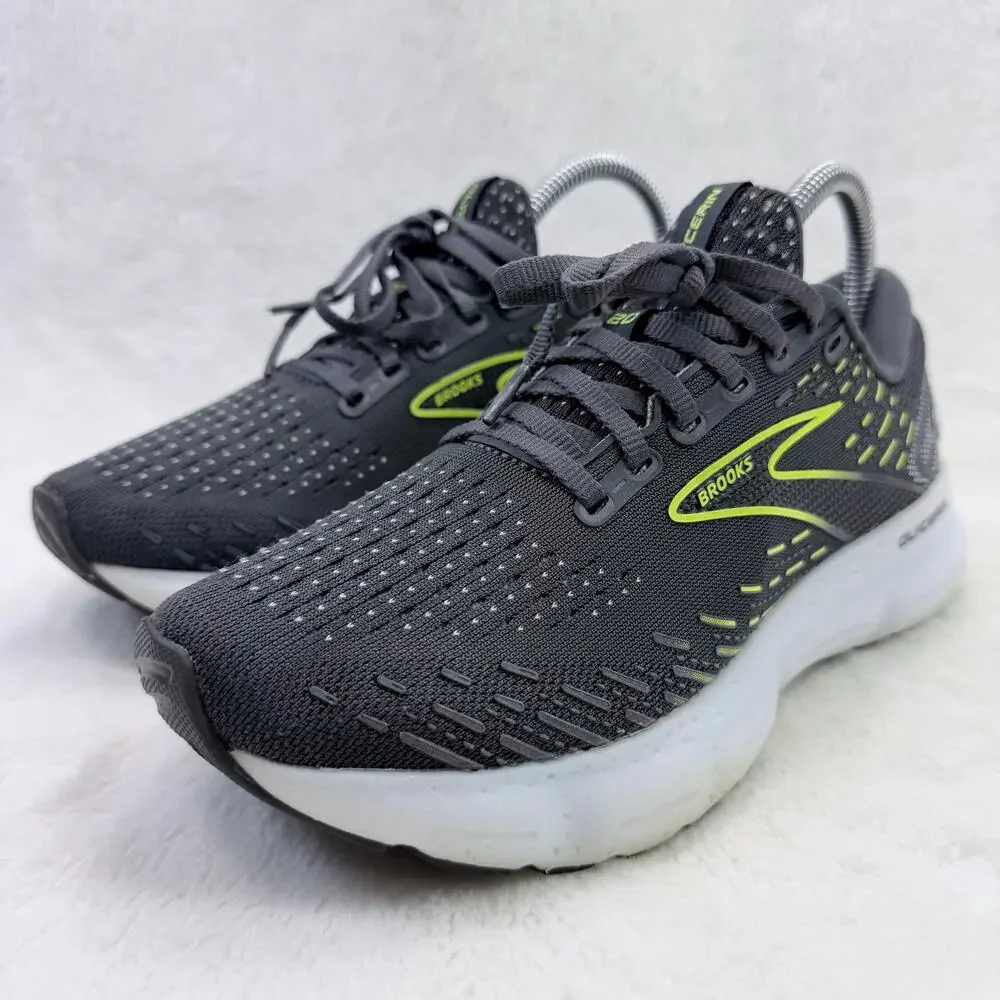 Brooks Glycerin 20 Womens Running Shoes Ebony White Nightlife Size 7 Cushion